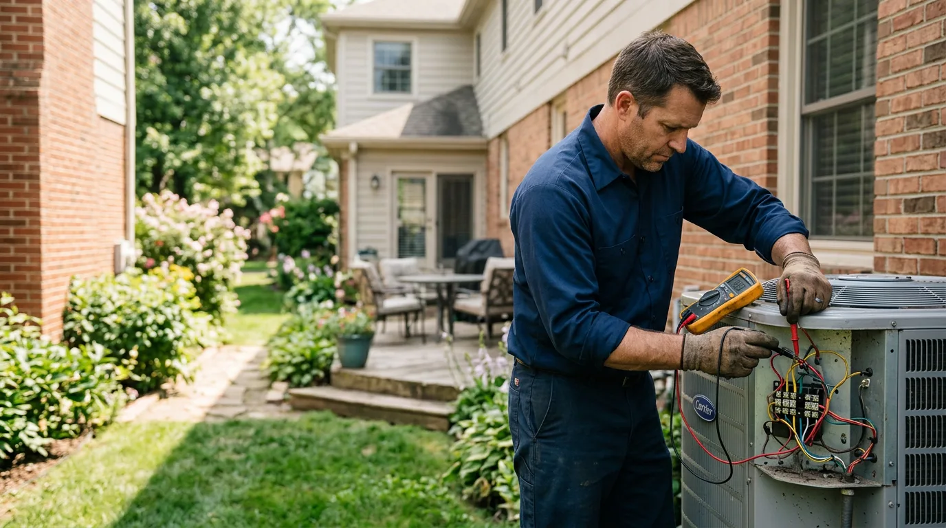HVAC technician working near White Plains, GA